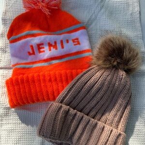Winter hat bundle: Pink & Orange